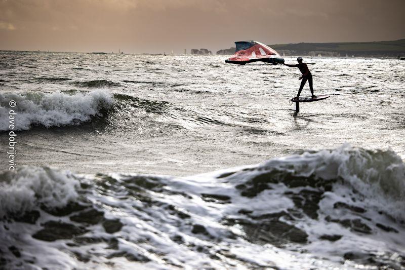 Hugo Dobrijevic racing in the UKWA Wingfoil Slalom Championships 2022 - photo © Dave Dobrijevic  / www.instagram.com/capture_the_stoke