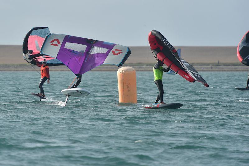 Hugo Dobrijevic racing in the UKWA Wingfoil Slalom Championships 2022 - photo © Andy Stallman / UK Watershots