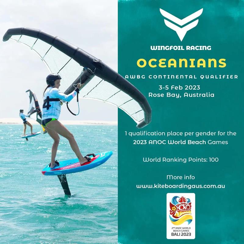Oceanic Championships and Australian Wing Class National Championships preview photo copyright Kiteboarding Australia taken at  and featuring the Wing Foil class