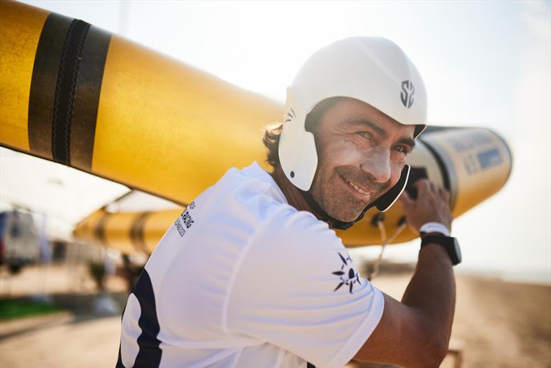 Benjamin Billarant looking to take on the young guns photo copyright IWSA / Robert Hajduk taken at  and featuring the Wing Foil class