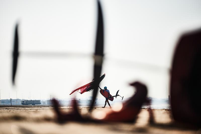 Beach life in Abu Dhabi - Wingfoil Racing World Cup, Day 1 - photo © IWSA / Robert Hajduk
