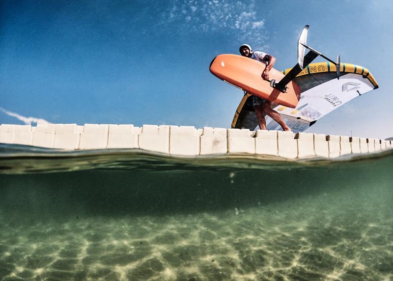 Knowing which size gear to choose is always tricky - Wingfoil Racing World Cup, Day 1 photo copyright IWSA / Robert Hajduk taken at  and featuring the Wing Foil class