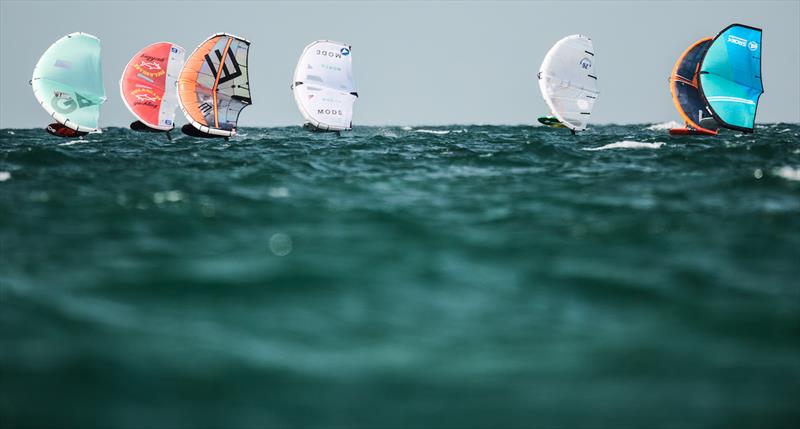 Flat water foiling in Al Mirfa - Ad Ports Group Wingfoil Racing World Cup Abu Dhabi, Day 2 photo copyright IWSA / Robert Hajduk taken at  and featuring the Wing Foil class