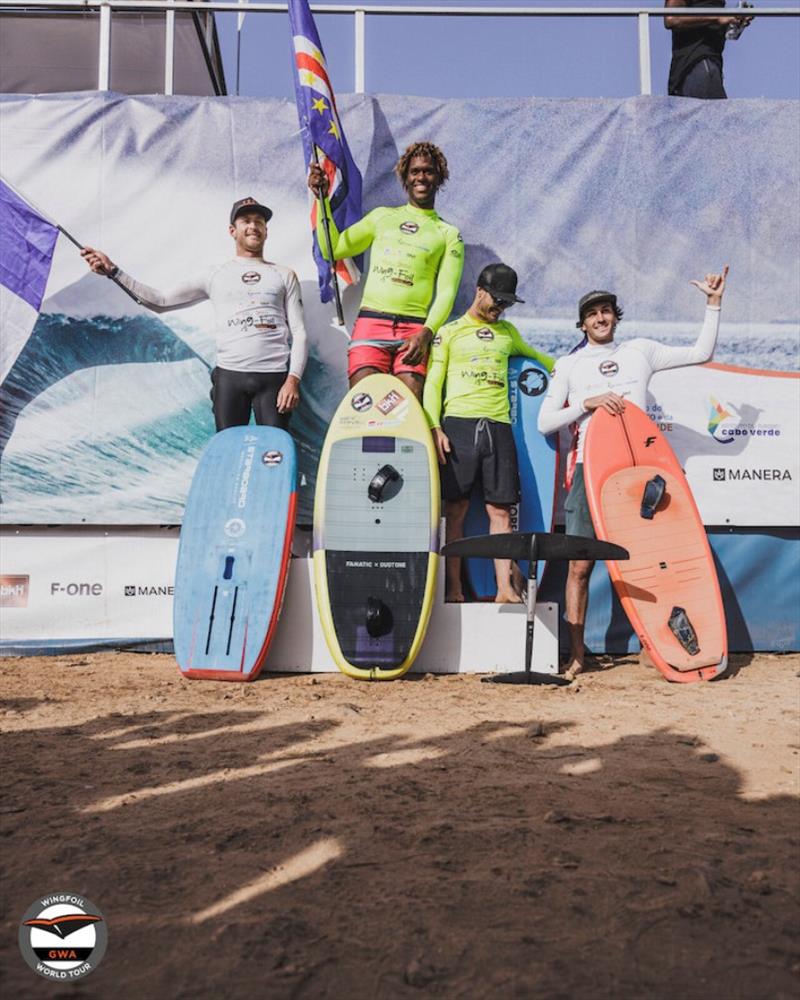 Men's podium - GWA Wingfoil World Cup Cape Verde 2023 - photo © Lukas K Stiller