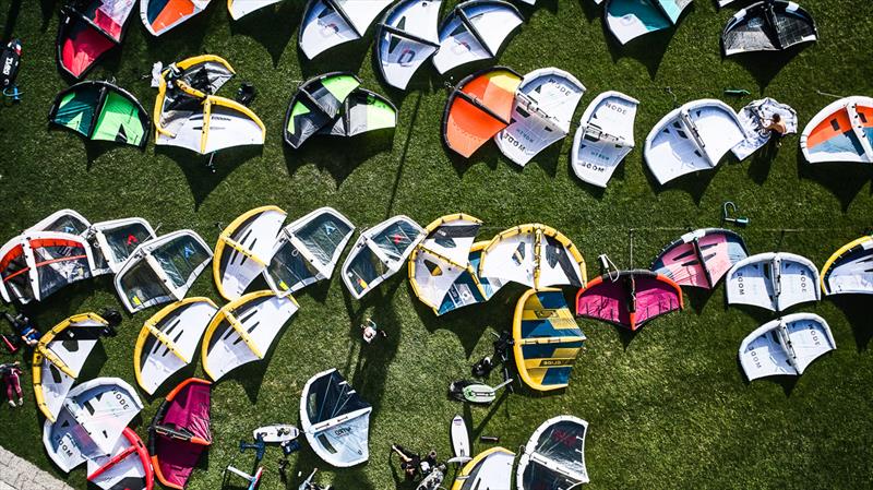 Butterflies on the lawn at Univela Campione - 2023 Pascucci WingFoil Racing World Cup Campione del Garda, Day 3 - photo © IWSA media / Robert Hajduk