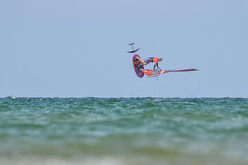 2023 Freestyle Pro Tour EFPT Vieste - Caers was getting some ridiculous airtime, using the foil to launch him into the air - photo © Protography Official