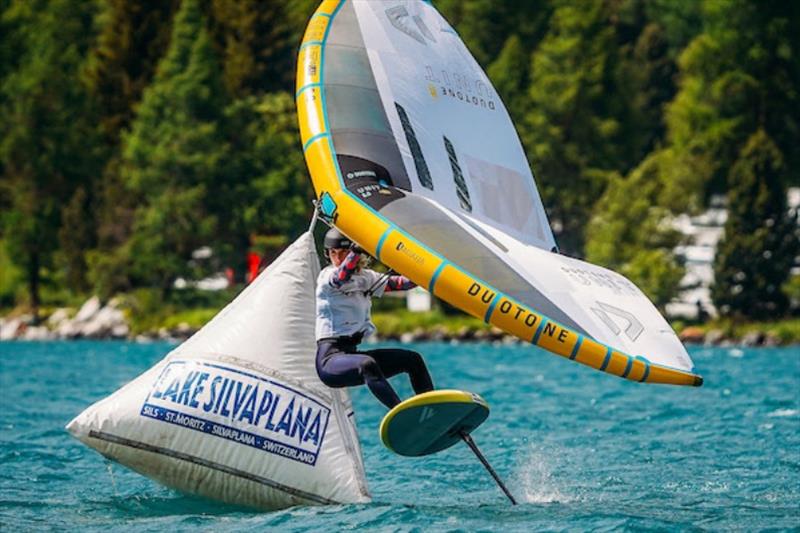 Paula Novotna rediscovered some of her world-beating form - 2023 WingFoil Racing World Cup Ensis Engadinwing by Dakine - Day 2 - photo © IWSA media / Sailing Energy