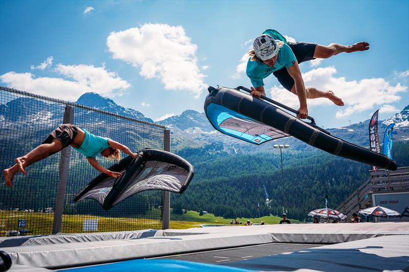 Never a wasted moment in Silvaplana - 2023 WingFoil Racing World Cup Ensis Engadinwing by Dakine - photo © IWSA media / Sailing Energy