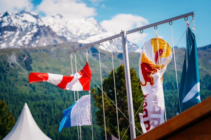 Beautiful surroundings but not enough wind for a wingfoil race - 2023 WingFoil Racing World Cup Ensis Engadinwing by Dakine - photo © IWSA media / Sailing Energy