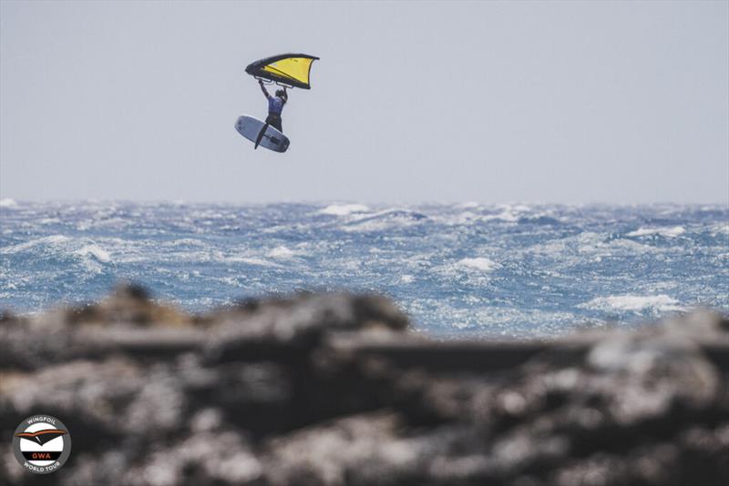 Bowien van der Linden (NED) - 2023 GWA Wingfoil World Cup Gran Canaria day 6 - photo © Lukas K Stiller