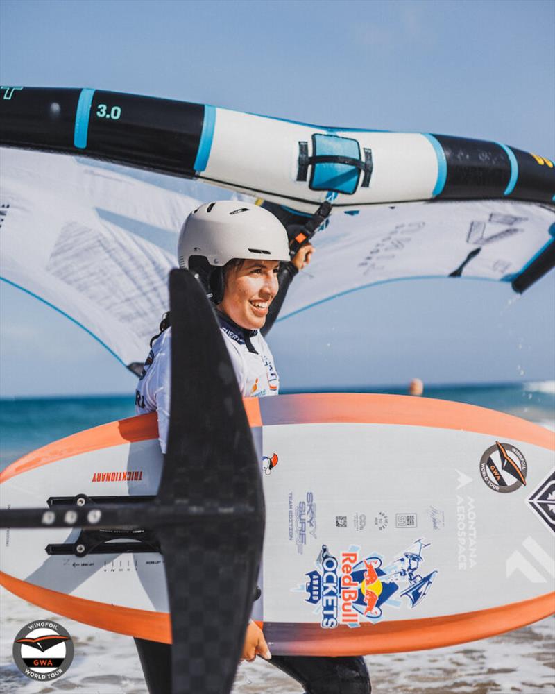 Nia Suardiaz (ESP) - 2023 GWA Wingfoil World Cup Fuerteventura photo copyright Lukas K Stiller taken at  and featuring the Wing Foil class