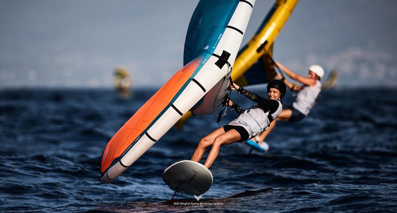 Orane Ceris is second in the women - 2023 WingFoil Racing World Cup Cagliari - Day 1 - photo © IWSA Media / Robert Hajduk