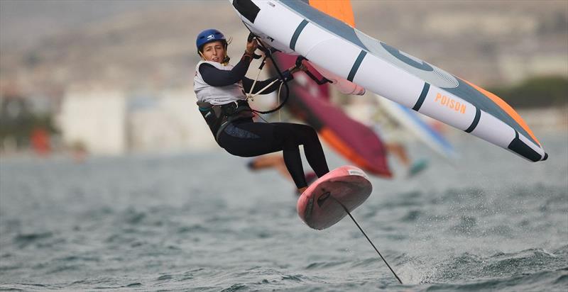 Manon Pianazza rises to second in the women - photo © IWSA media / Robert Hajduk