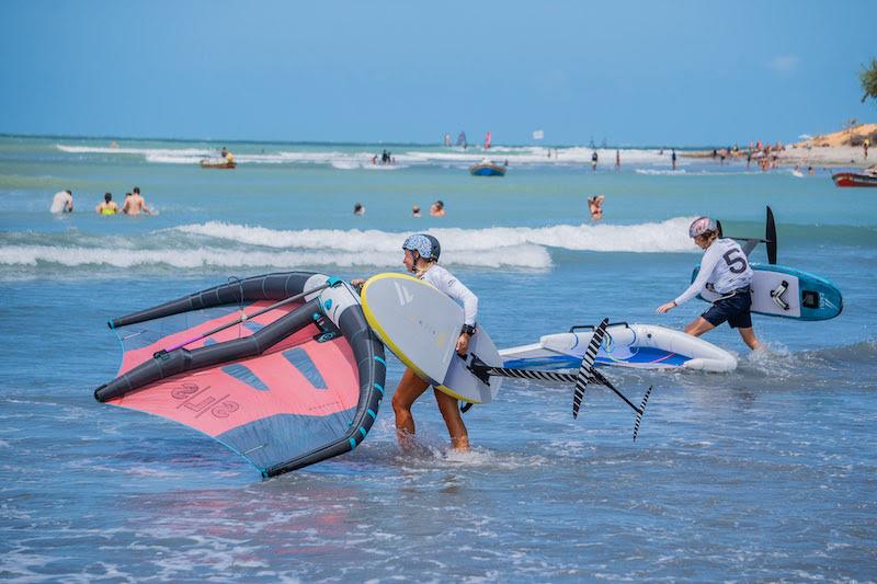 From warm air into warm water on Jericoacoara Beach - 2023 WingFoil Racing World Cup Brazil - photo © IWSA media / Robert Hajduk