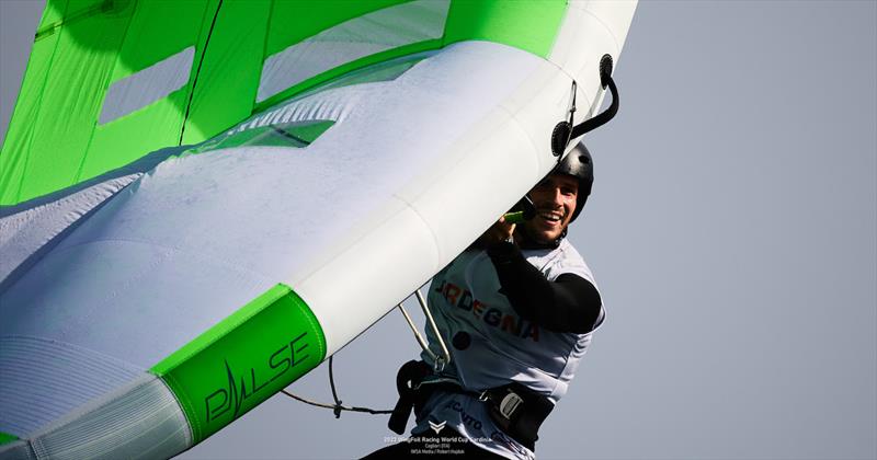 Julien Rattotti's double-skin wing worked well for him in race one - 2023 WingFoil Racing World Cup Brazil - photo © IWSA media / Robert Hajduk