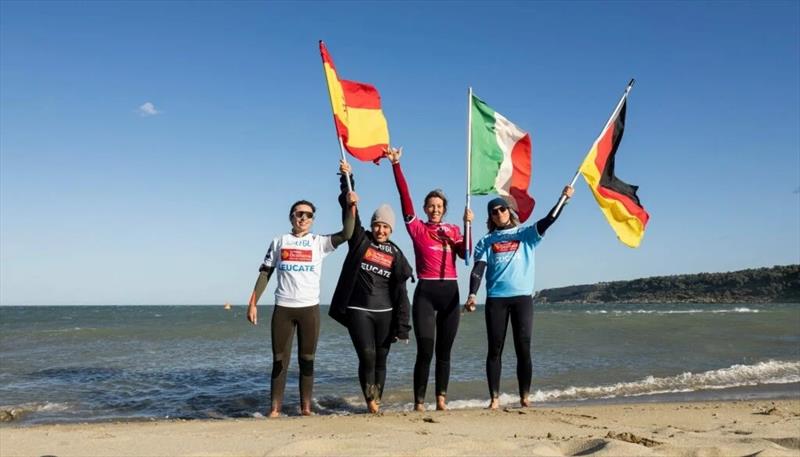 Christina Konig, Mar De Arce, Nia Suardiaz, Sofia Marchetti - 2024 GWA Wingfoil World Cup Leucate, Day 4 - photo © Samuel Cardenas