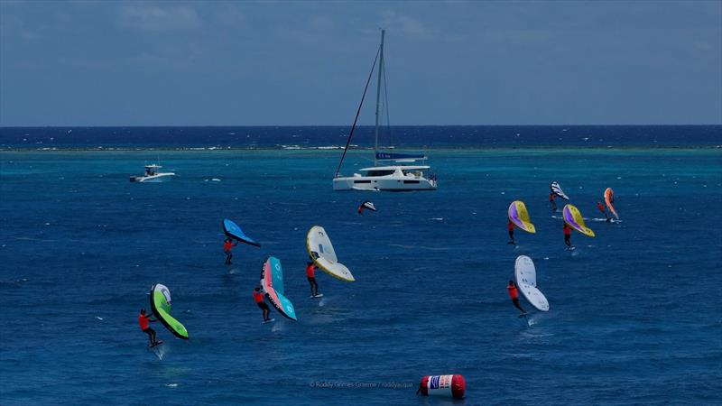 Antigua Wingfoil Championship Race Day 1 photo copyright Roddy Grimes-Greame taken at Antigua Yacht Club and featuring the Wing Foil class