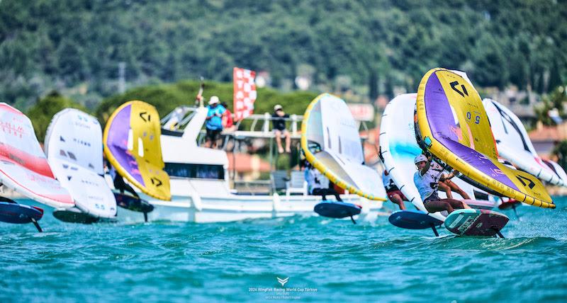Six short-course races completed in sensational conditions - 2024 WingFoil Racing World Cup Turkiye day 3 - photo © IWSA media / Robert Hajduk