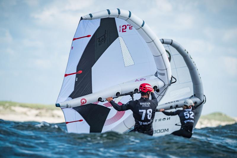 2024 WingFoil Racing Marathon Worlds - Nicolo Spanu pushing hard - photo © IWSA media