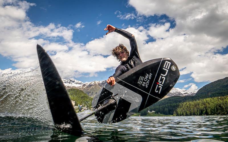 Anything is possible with a front wing like this! - Ensis Engadinwing 2024 Formula Wing Europeans day 3 - photo © IWSA Media / Sailing Energy