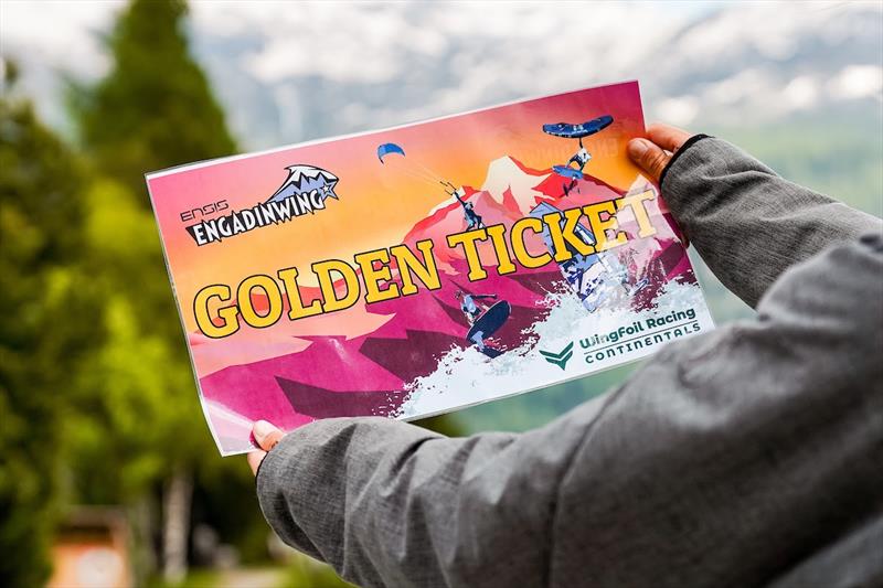 Who will win tomorrow's Golden Ticket? - Ensis Engadinwing 2024 Formula Wing Europeans photo copyright IWSA Media / Sailing Energy taken at  and featuring the Wing Foil class