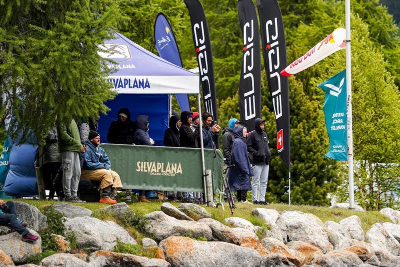 Crowds watch the action in tense anticipation - Ensis Engadinwing 2024 Formula Wing Europeans - photo © IWSA Media / Sailing Energy