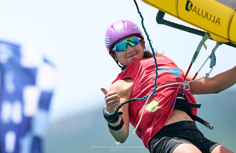 Emilia Kosti [GRE] moves to the women's grand final with two bonus wins - 2025 Dogus Marine Services Formula Wing European Championships, Day 4 - photo © IWSA media / Robert Hajduk
