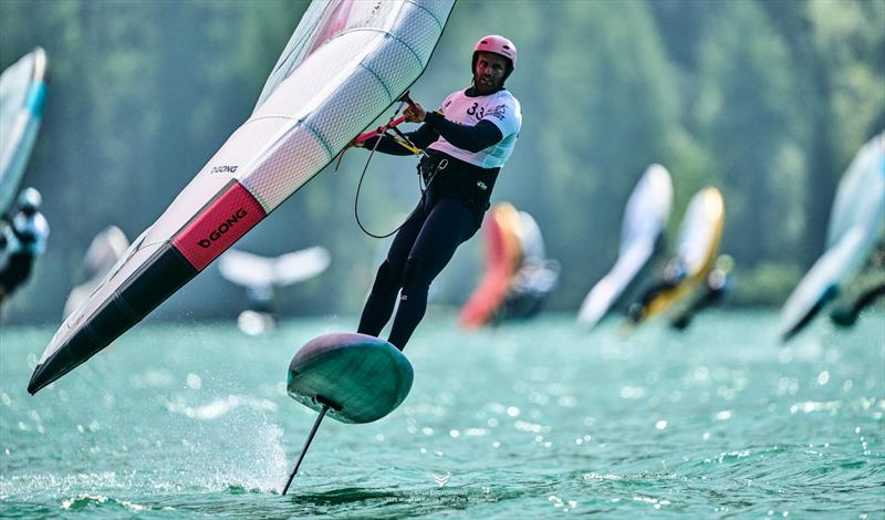 Francesco Cappuzzo [ITA] coming through when it matters most - Ensis Engedinwing 2025 WingFoil Racing World Cup Switzerland - Day 3 - photo © IWSA media / Robert Hajduk
