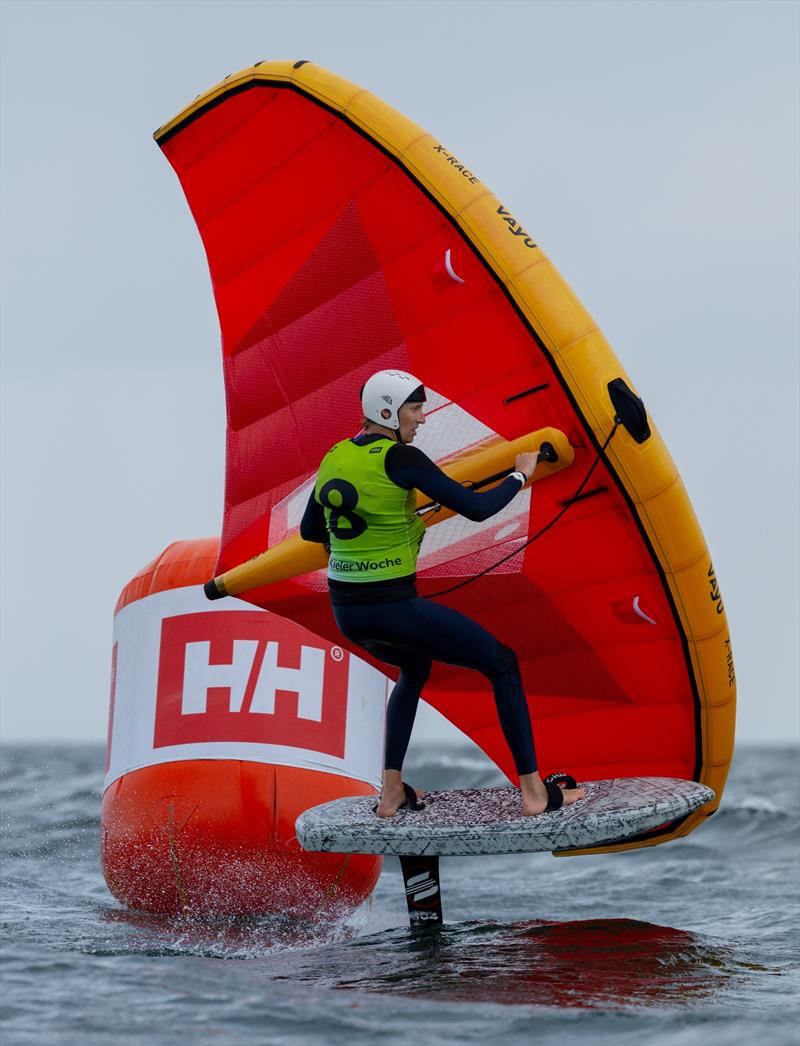 Der Überflieger schlechthin der ersten Wingfoil-Regatta auf der Kieler Woche war Yannik Holste - photo © Felix Diemer / Kieler Woche