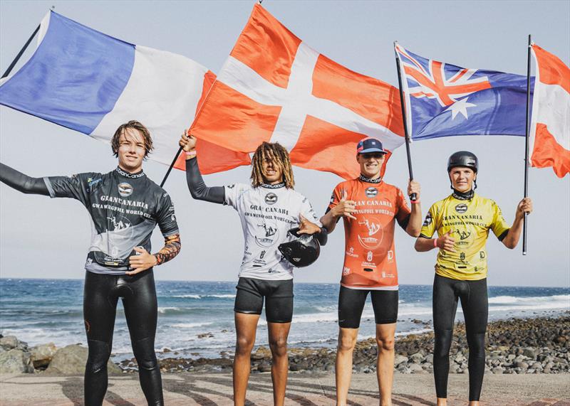 Men's podium at El Burrero (Ingenio) - photo © Lukas K Stiller