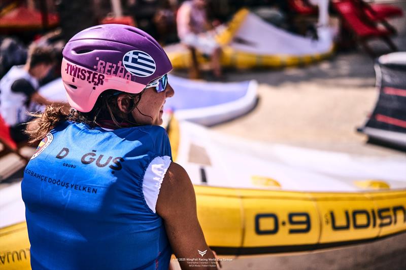 Emilia Kosti [GRE] won three of her six races on day 2 - Audi 2025 WingFoil Racing World Cup Türkiye - photo © IWSA media / Robert Hajduk