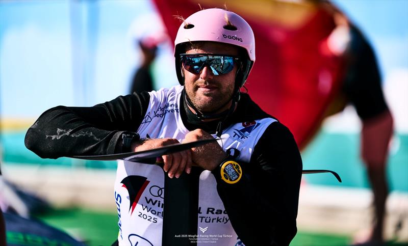 Francesco Cappuzzo [ITA] leads a three-way tie and sits in third - Audi 2025 WingFoil Racing World Cup Türkiye day 2 - photo © IWSA media / Robert Hajduk
