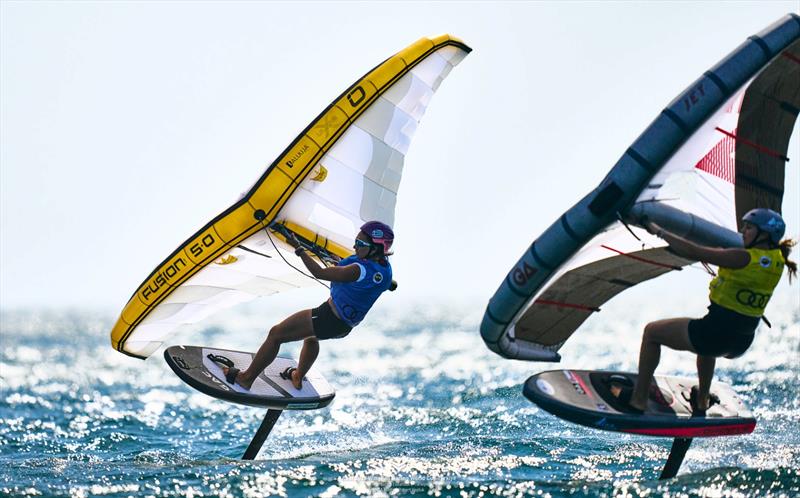 Kosti [GRE] and Spanu [ITA] - Audi 2025 WingFoil Racing World Cup Türkiye - Day 4 - photo © IWSA media / Robert Hajduk