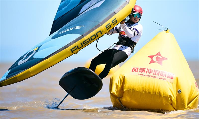 Alessandro Jose Tomasi [ITA] is looking to repeat his win from Istanbul - 2025 WingFoil Racing World Cup China - Day 4 photo copyright IWSA media / Robert Hajduk taken at  and featuring the Wing Foil class