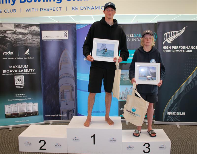 Wingfoil medalists- Predictwind Youth NZ Nationals - Manly SC - September 2025 - photo © Insight Media