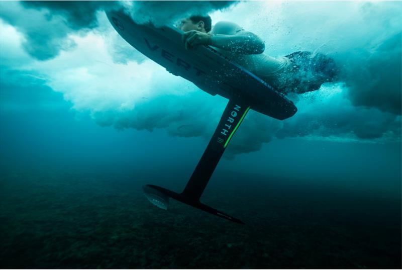 Noé Cantaloube duck diving in Puerto Rico with the Vert Foilboard photo copyright Samuel Cardenas taken at  and featuring the Wing Foil class