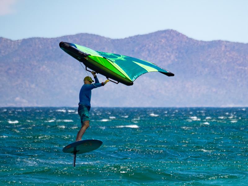 Jay Leon, getting after it on his wing foil - photo © Jay Leon Collection