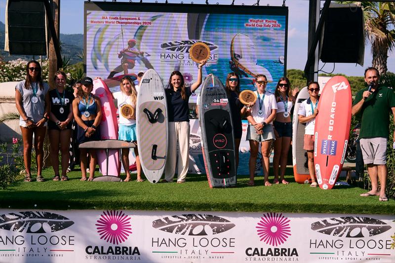 ?he Women's top ten - 2026 Wingfoil Racing World Cup Calabria - photo © IWSA Media / Robert Hajduk