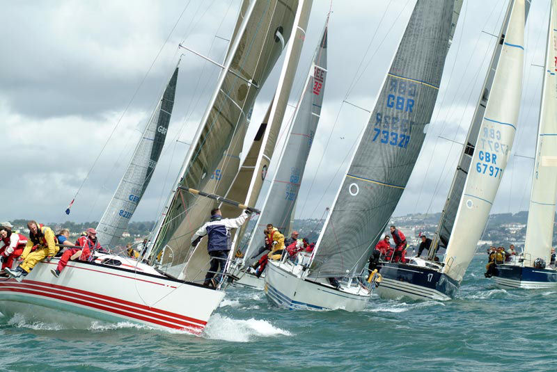 Action from the wet & windy X-332 nationals at Torquay photo copyright Lee Whitehead / www.photolounge.co.uk taken at Royal Torbay Yacht Club and featuring the X-332 class