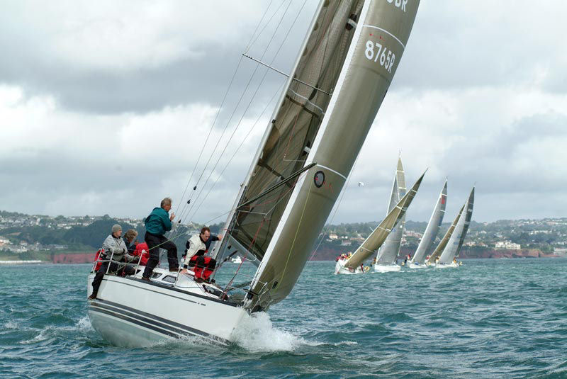 Action from the wet & windy X-332 nationals at Torquay photo copyright Lee Whitehead / www.photolounge.co.uk taken at Royal Torbay Yacht Club and featuring the X-332 class