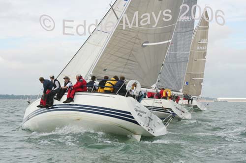 Close racing at the X-332 Nationals photo copyright Eddie Mays taken at Royal Southern Yacht Club and featuring the X-332 class