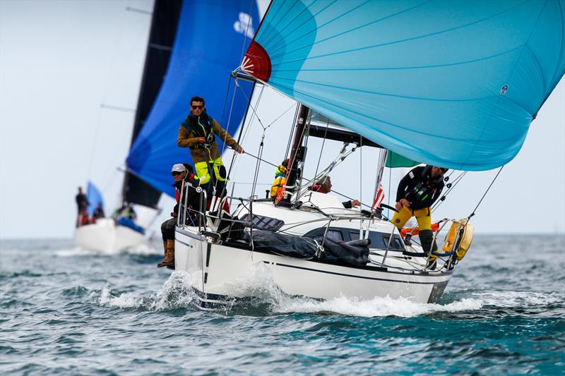 Overall honours in IRC Four were claimed by Alain Guelennoc's X-332 Trading-advices.com - Rolex Fastnet Race photo copyright Paul Wyeth / www.pwpictures.com taken at Royal Ocean Racing Club and featuring the X-332 class