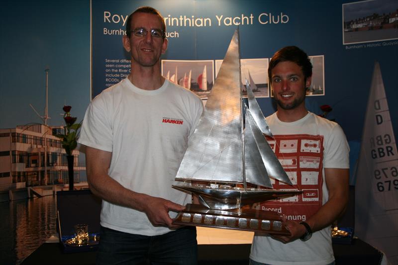 Nick Craig and Alan Roberts, representing the Merlin Rocket class, win the 2013 Endeavour Trophy photo copyright Sue Pelling taken at  and featuring the Topaz Xenon class