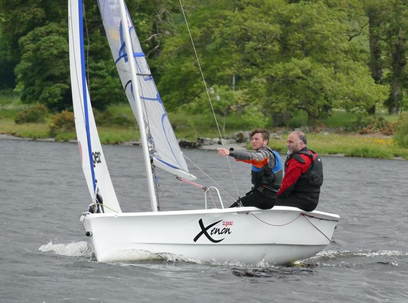 Bala Long Distance Handicap Race photo copyright John Hunter taken at Bala Sailing Club and featuring the Topaz Xenon class