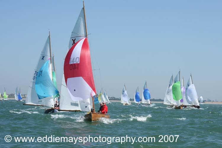 Adrian Jardine leads the fleet during day 2 of Skandia Cowes Week photo copyright Eddie Mays taken at  and featuring the XOD class