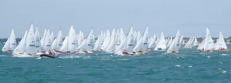 The huge XOD fleet at Aberdeen Asset Management Cowes Week photo copyright Joyce Flanders taken at  and featuring the XOD class