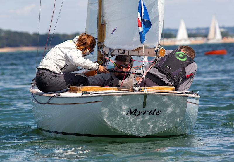 XOD fleet on day 7 of Cowes Week photo copyright Martin Augustus / www.sailingimages.co.uk taken at Cowes Combined Clubs and featuring the XOD class