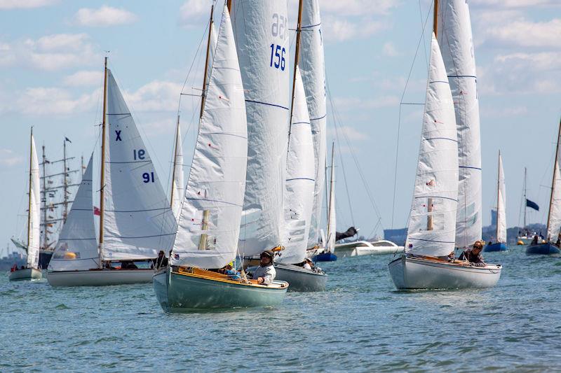 XOD fleet on day 7 of Cowes Week photo copyright Martin Augustus / www.sailingimages.co.uk taken at Cowes Combined Clubs and featuring the XOD class