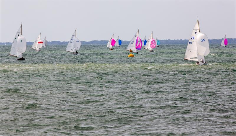 XOD fleet on Day 4 of Cowes Week 2025 photo copyright Martin Augustus / www.sailingimages.co.uk taken at Cowes Combined Clubs and featuring the XOD class