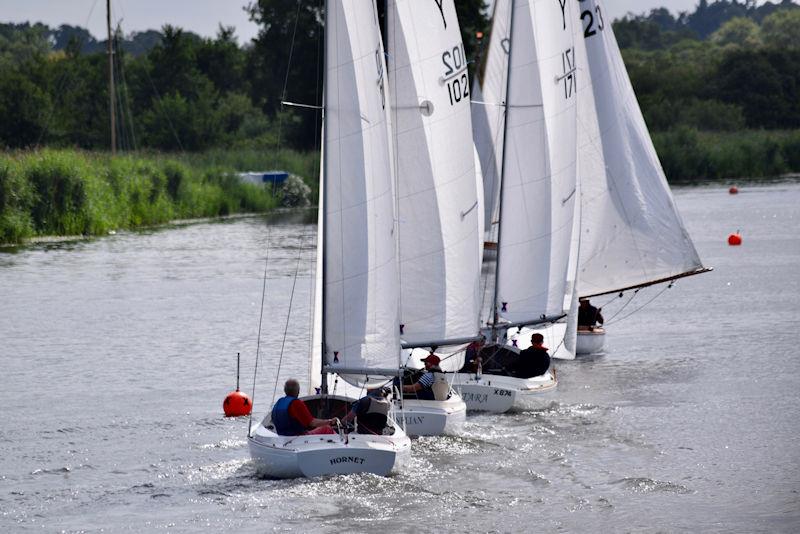 Yeomans racing during Horning Sailing Club Regatta Week 2022 photo copyright Holly Hancock taken at Horning Sailing Club and featuring the Yeoman/Kinsman class